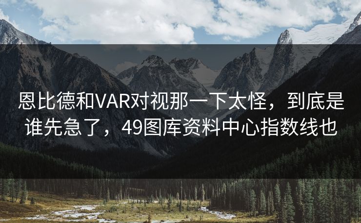 恩比德和VAR对视那一下太怪，到底是谁先急了，49图库资料中心指数线也